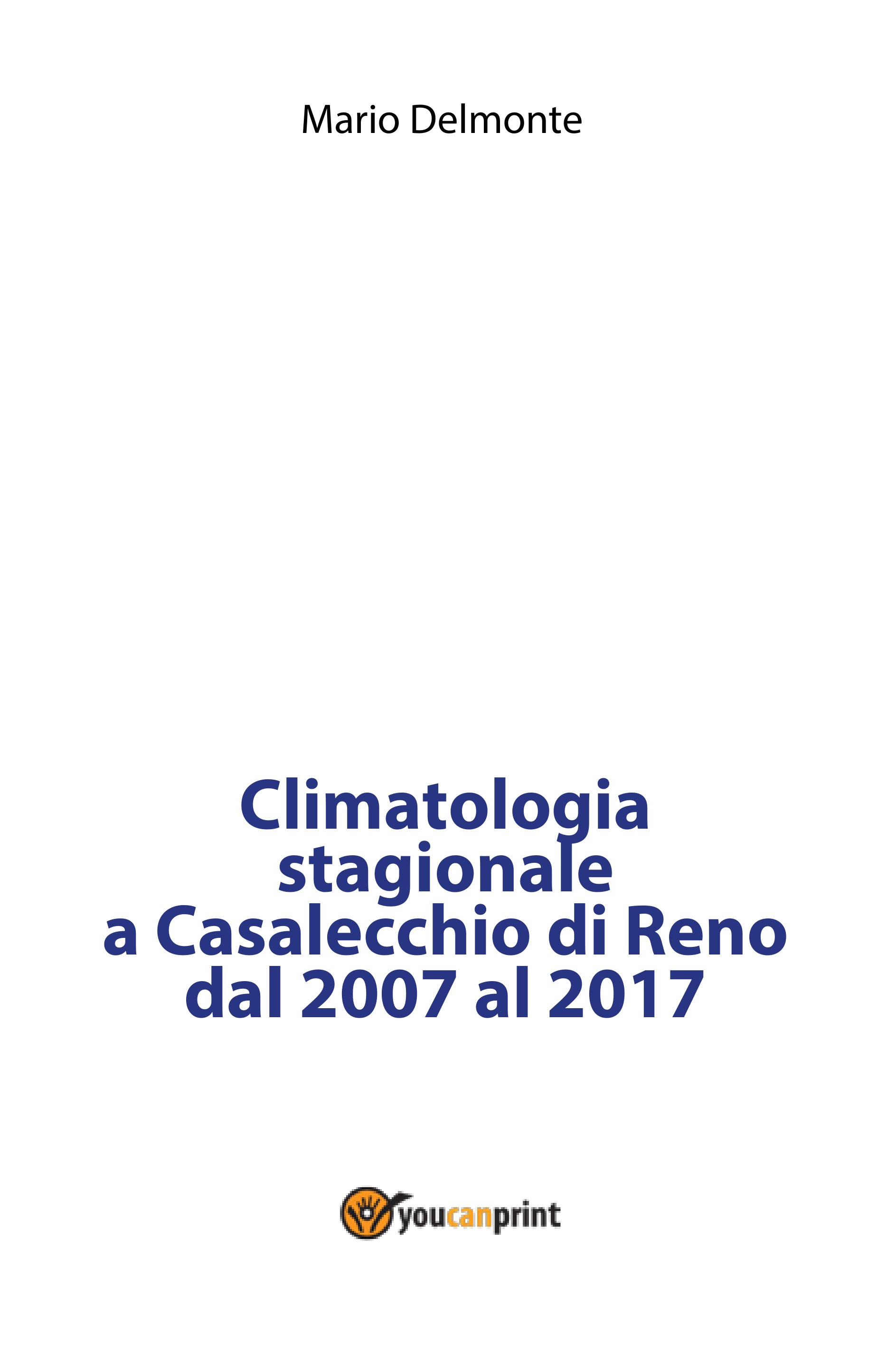 Climatologia stagionale a Casalecchio di Reno dal 2007 al 2017