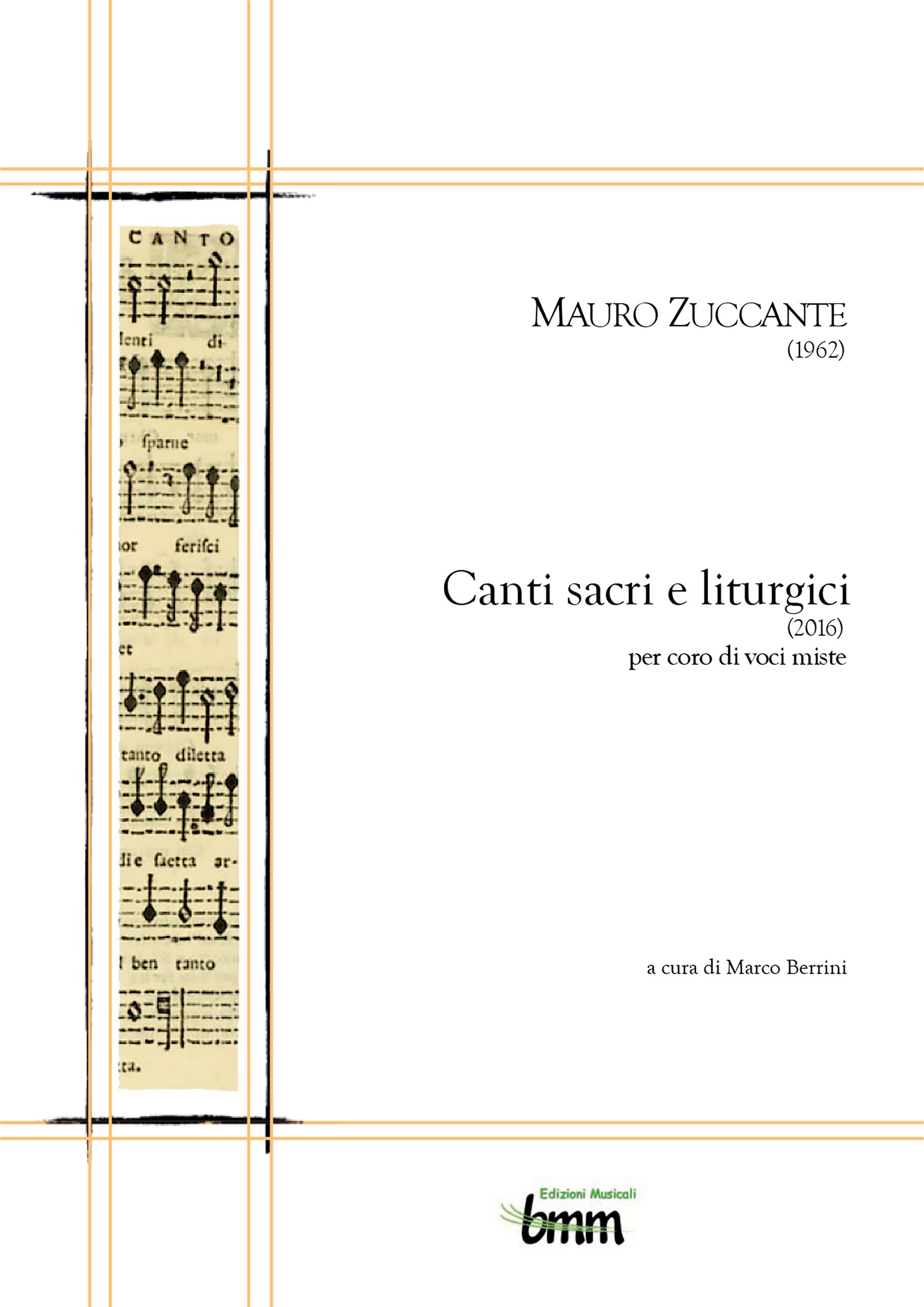 Mauro Zuccante. Canti sacri e liturgici (2016)