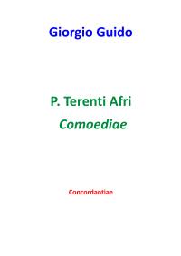 P. Terenti Afri Comoediae - Concordantiae