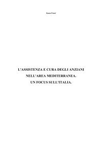 L'assistenza e cura degli anziani nell'area mediterranea. Un focus sull'Italia