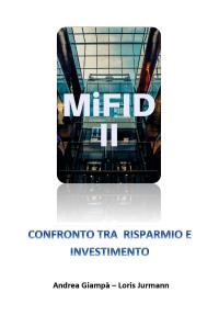 MIFID 2. Confronto tra risparmio e investimento