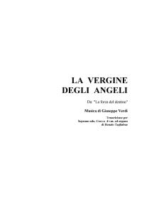 LA VERGINE DEGLI ANGELI - For Solo, SATB Choir and organ