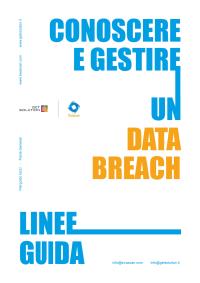 Conoscere e gestire un Data Breach - Linee Guida