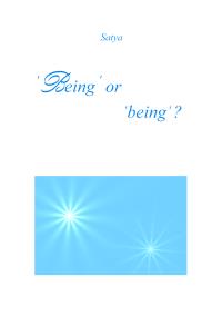 'Being’ or ‘being’?