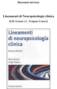 Riassunto - Lineamenti di Neuropsicologia clinica