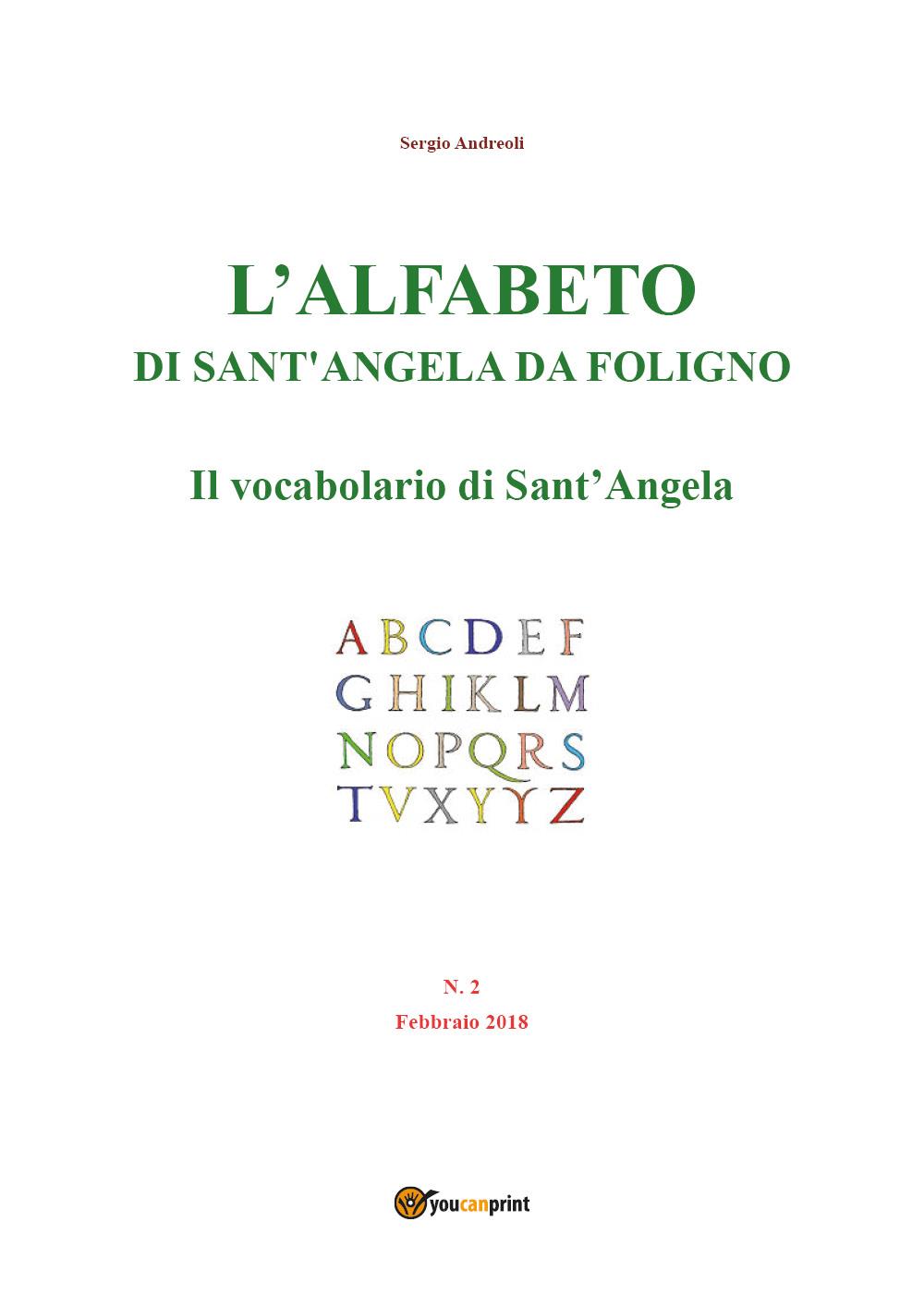 L'alfabeto di Sant'Angela da Foligno - Num. 2 - Il vocabolario di Sant'Angela