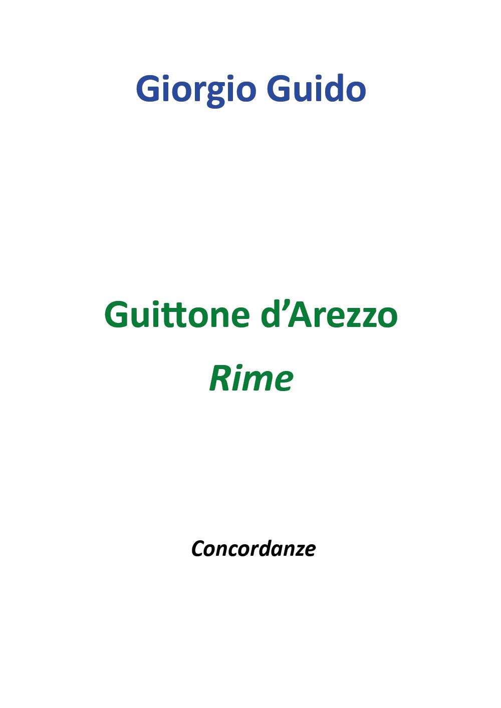 Guittone d'Arezzo - Rime