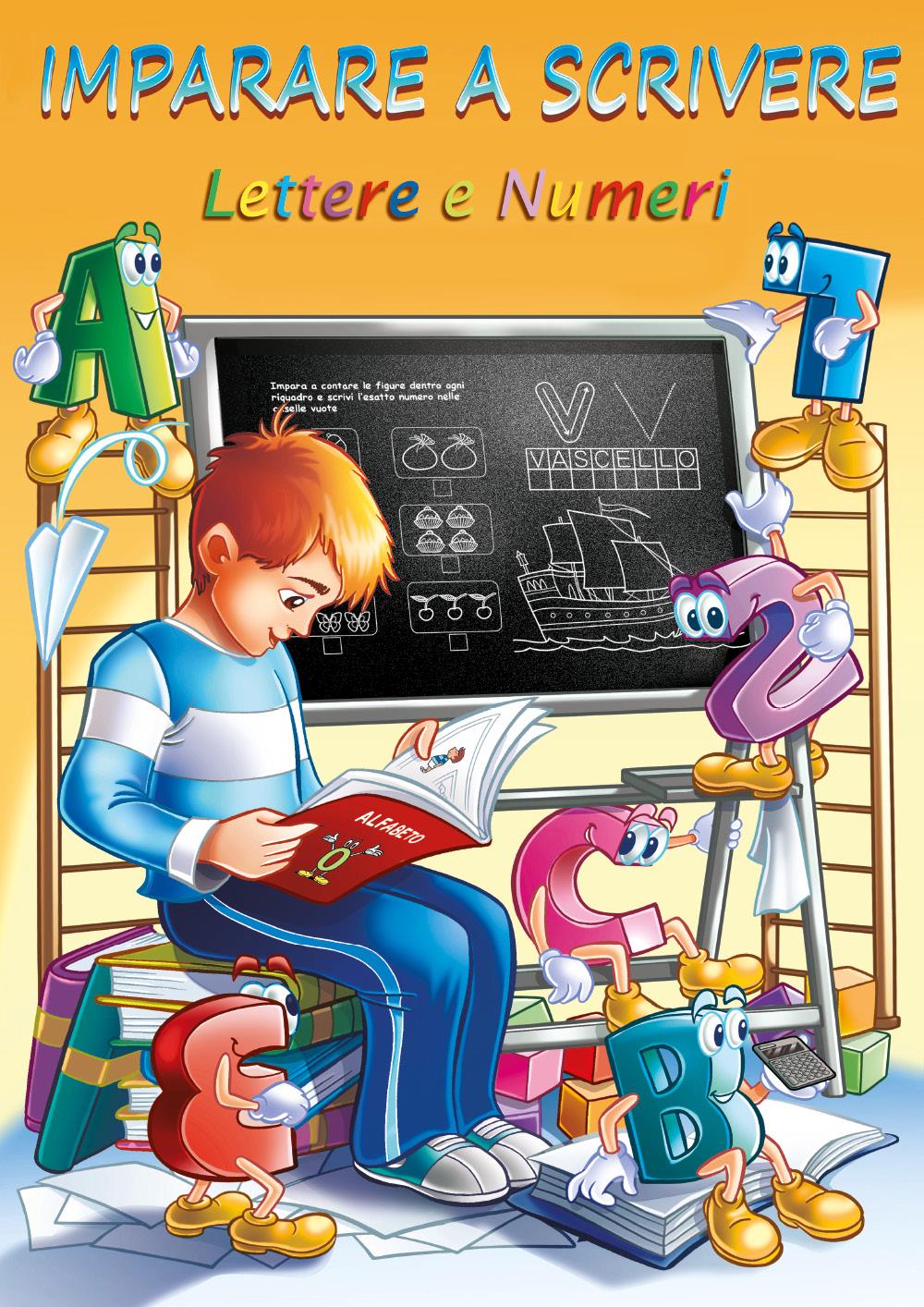 Lettere e numeri per bambini fino a 5 anni. Impara a scrivere le lettere dell'alfabeto, esercizi di precalcolo
