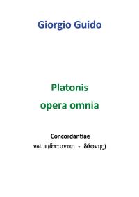 Platonis Opera Omnia